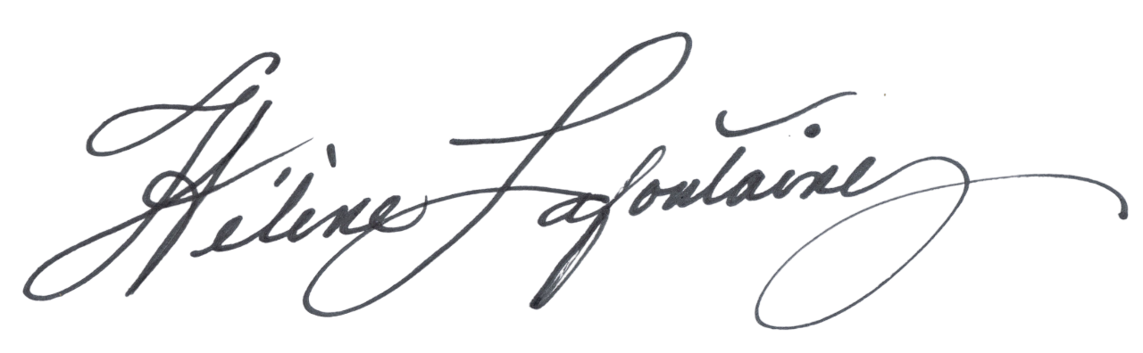 Signature Hélène Lafontaine